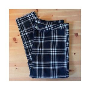 H&M | BNWOT 🖤 Black & White Plaid High Waist Twill Pants 🤍